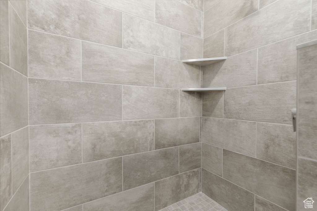 Details featuring tiled shower