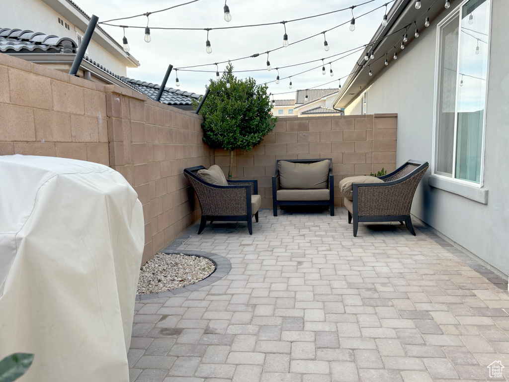 View of patio / terrace with a grill