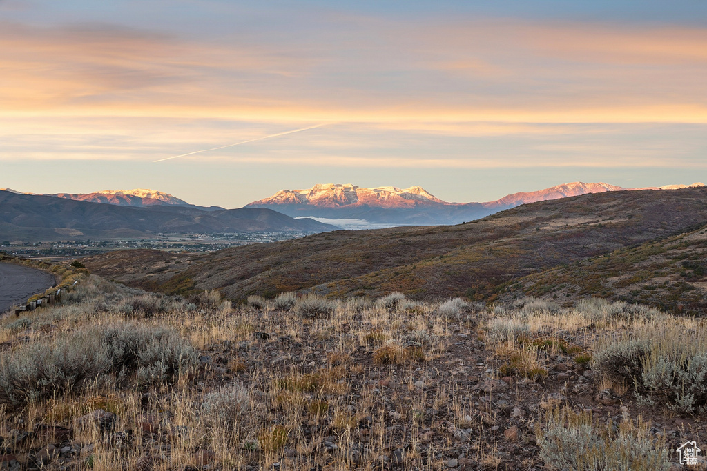 View of mountain background
