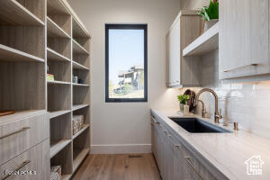 Pantry featuring sink