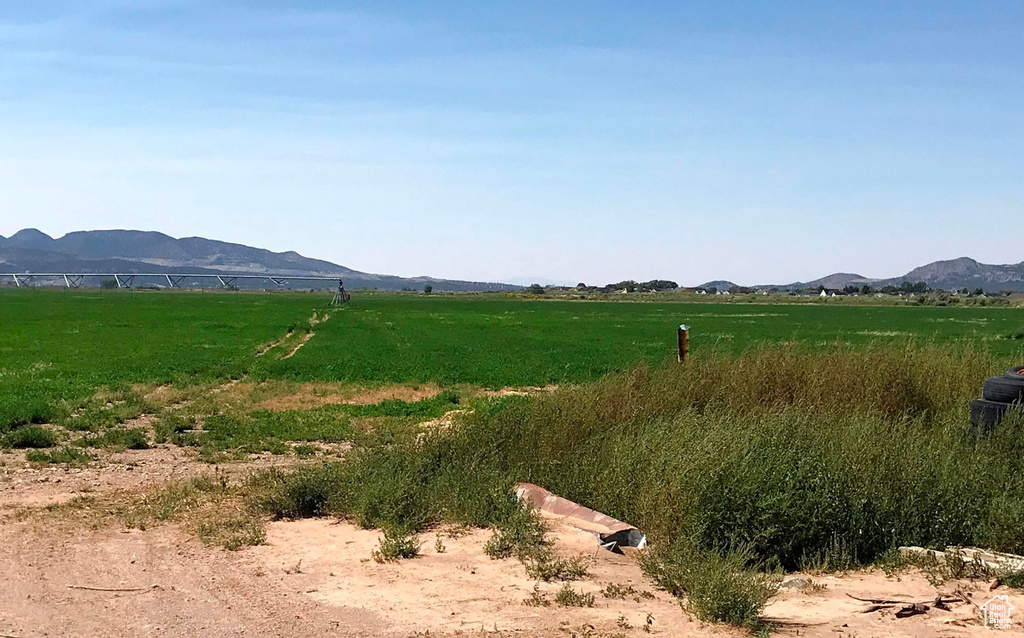 View of mountain feature with a rural view