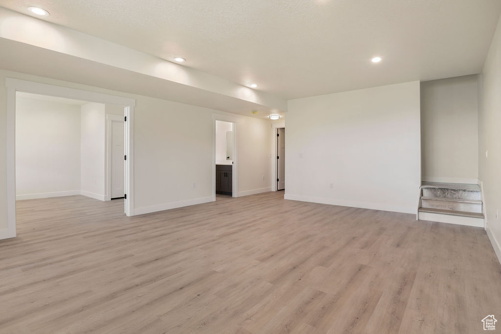 Interior space featuring light hardwood / wood-style floors