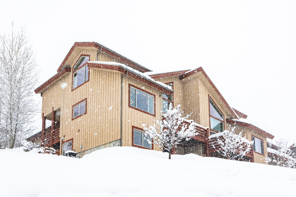 View of snow covered exterior