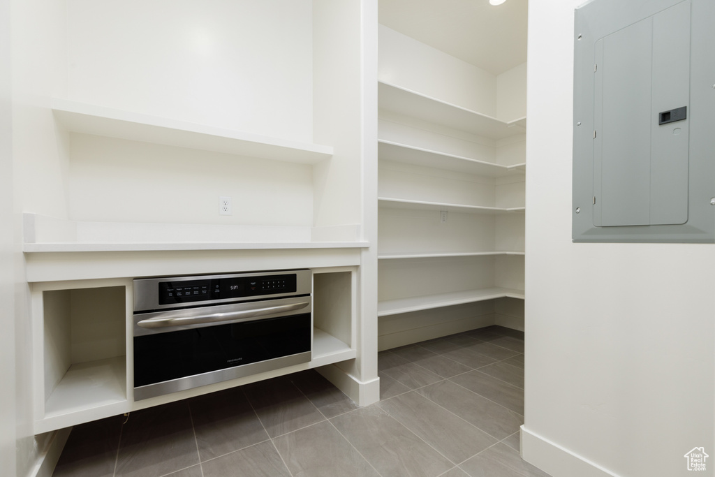 Pantry featuring electric panel