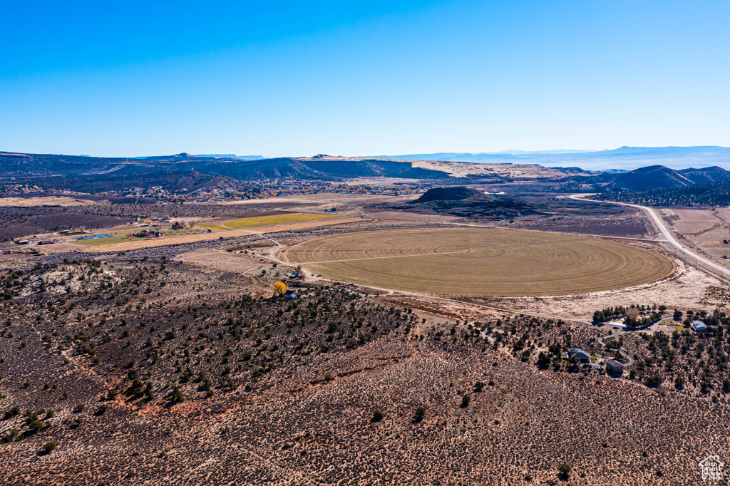 Bird's eye view featuring a mountain view