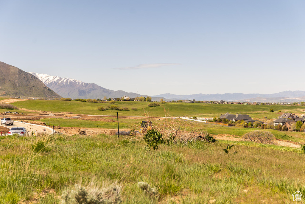 Property view of mountains featuring a rural view