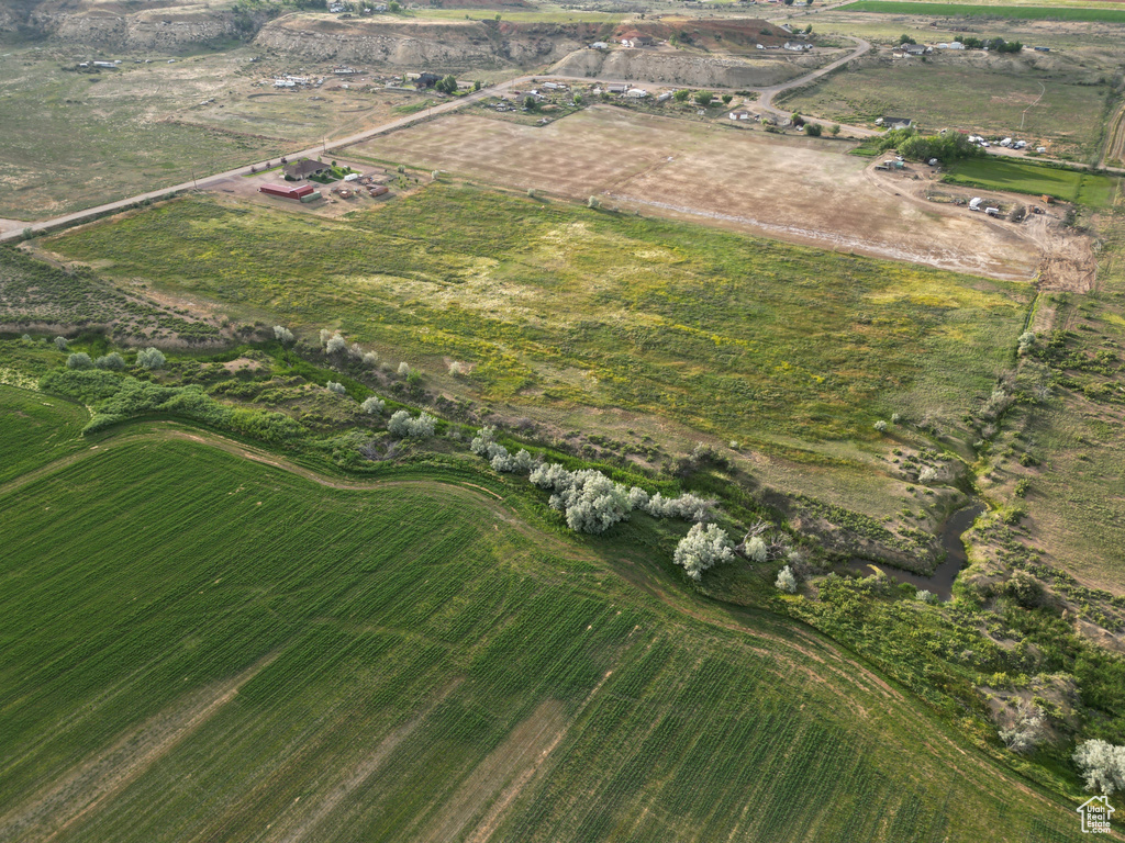 Aerial view featuring a rural view