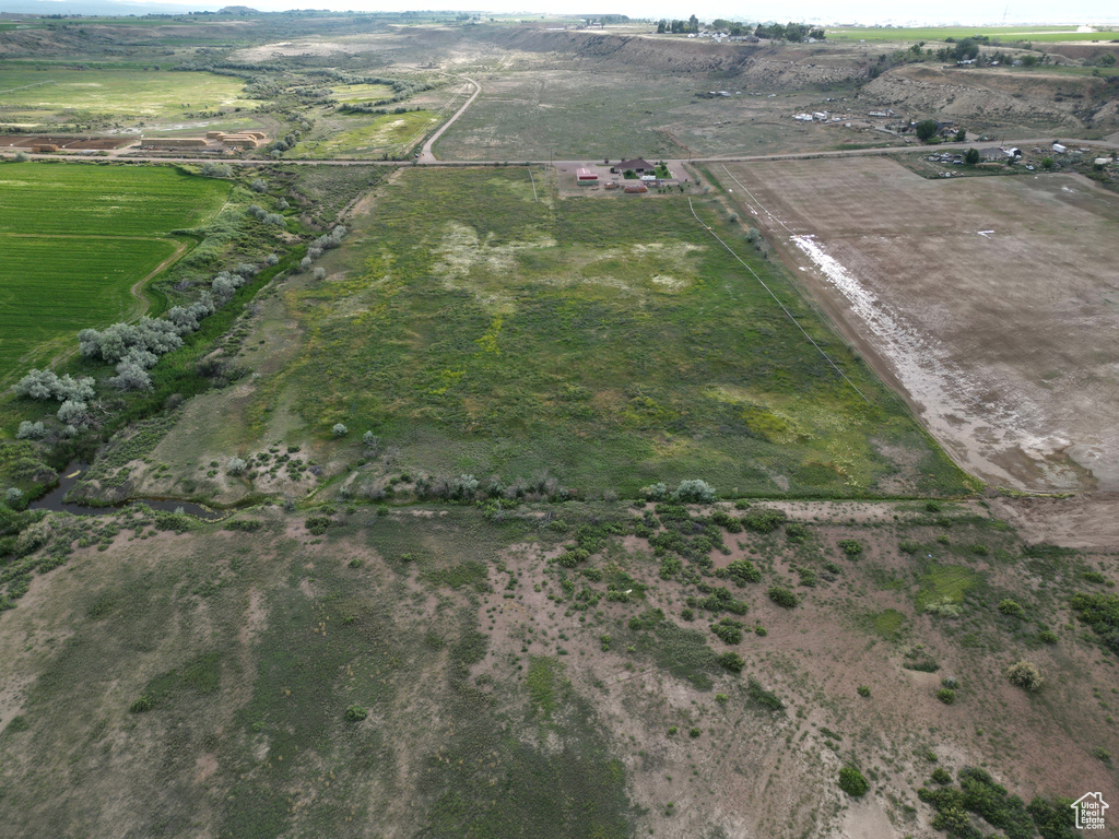 Aerial view with a rural view