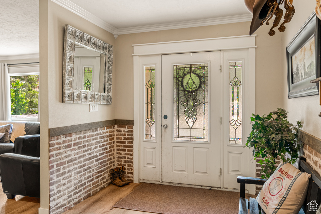 Interior space with french doors