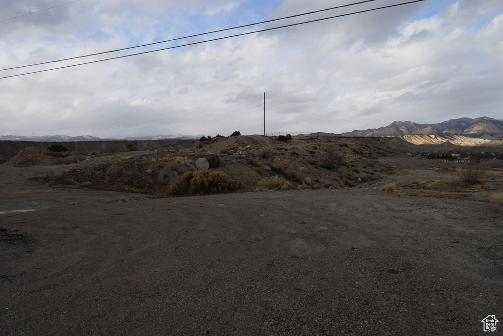 View of street featuring a mountain view