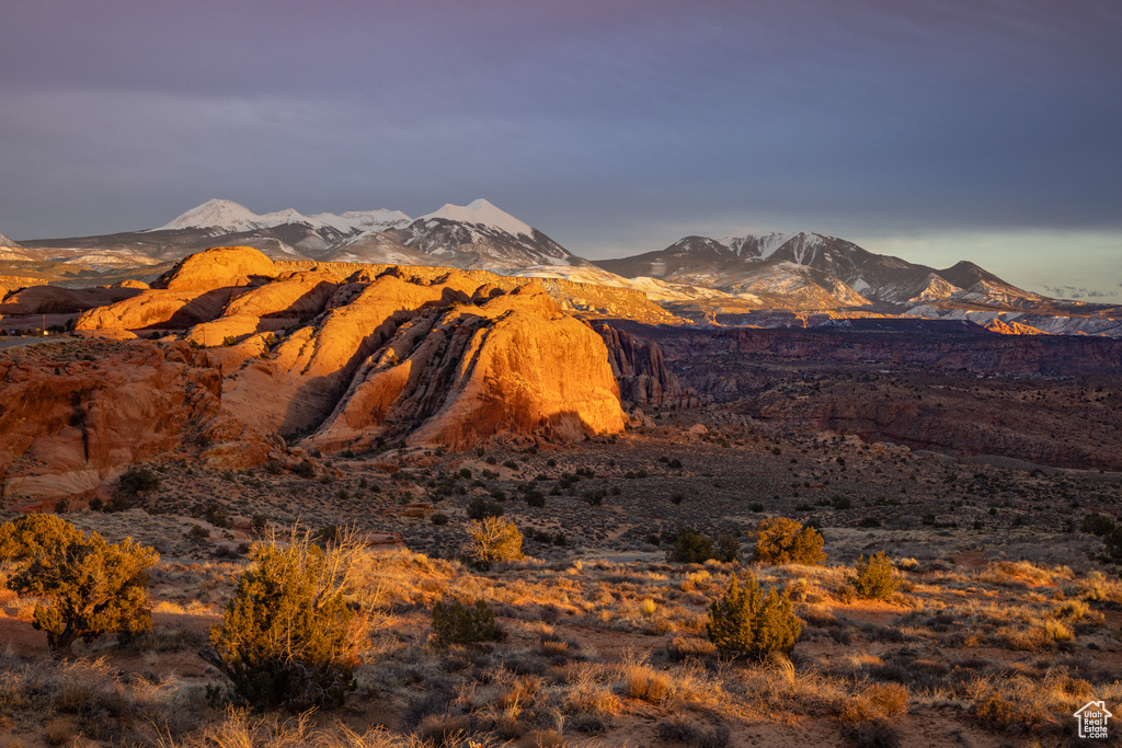 View of mountain background