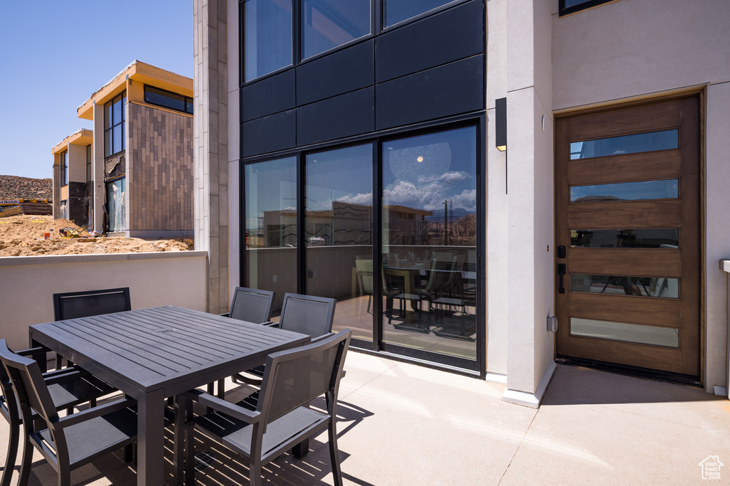 View of patio / terrace featuring outdoor dining space