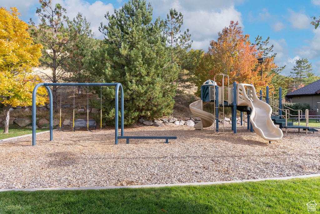 View of jungle gym