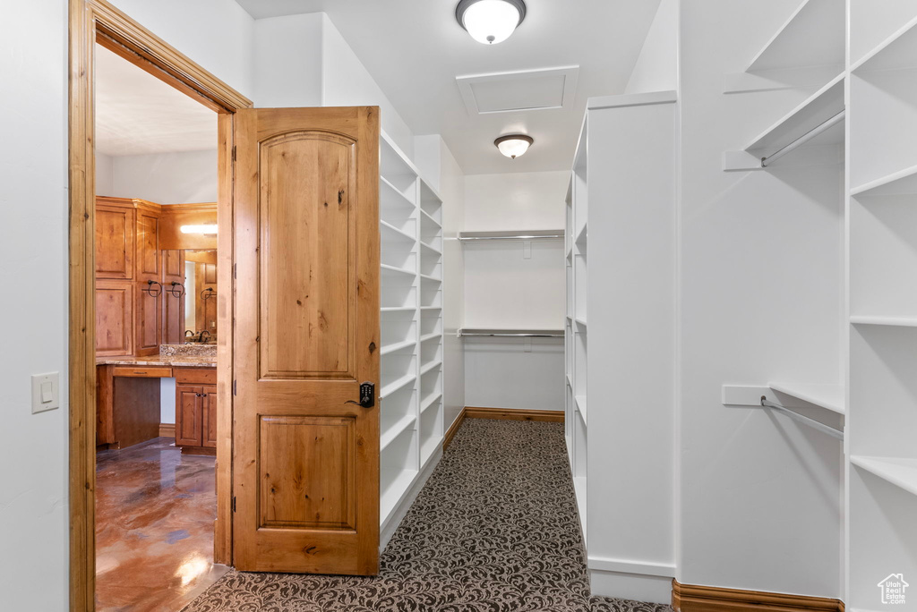 View of spacious closet