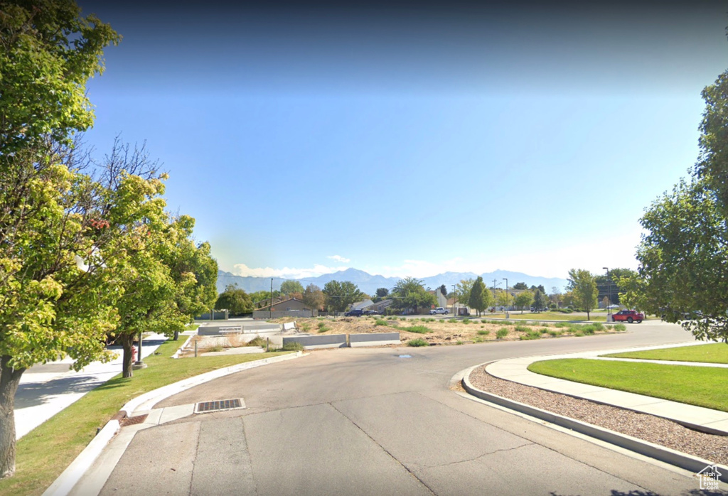 View of road featuring a mountain view