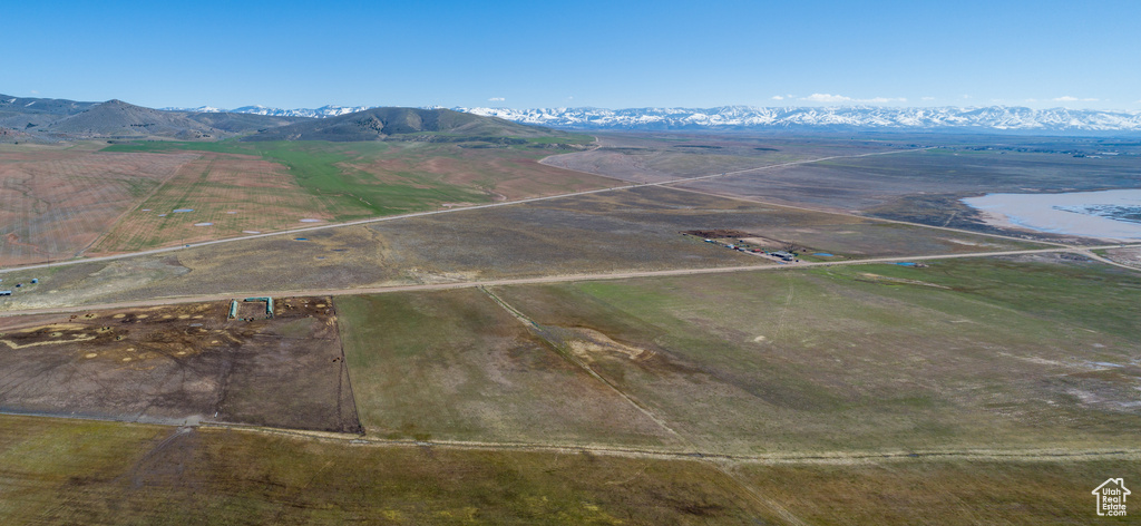 Bird's eye view featuring a mountain view and a rural view