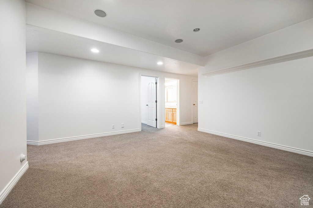 View of carpeted empty room