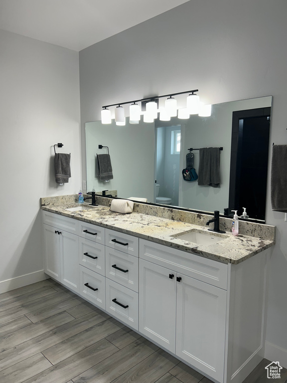 Bathroom with double vanity