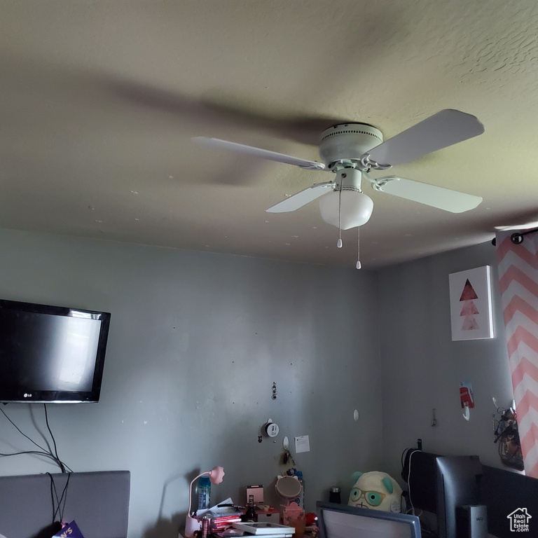 Room details featuring ceiling fan