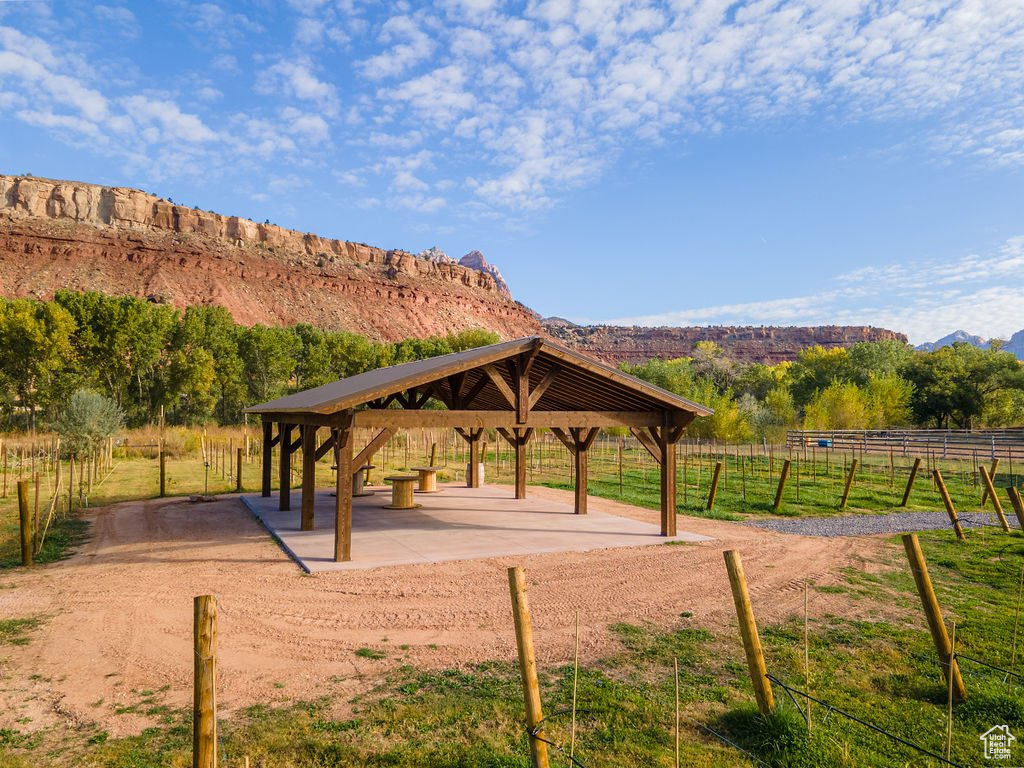 View of home's community featuring a gazebo