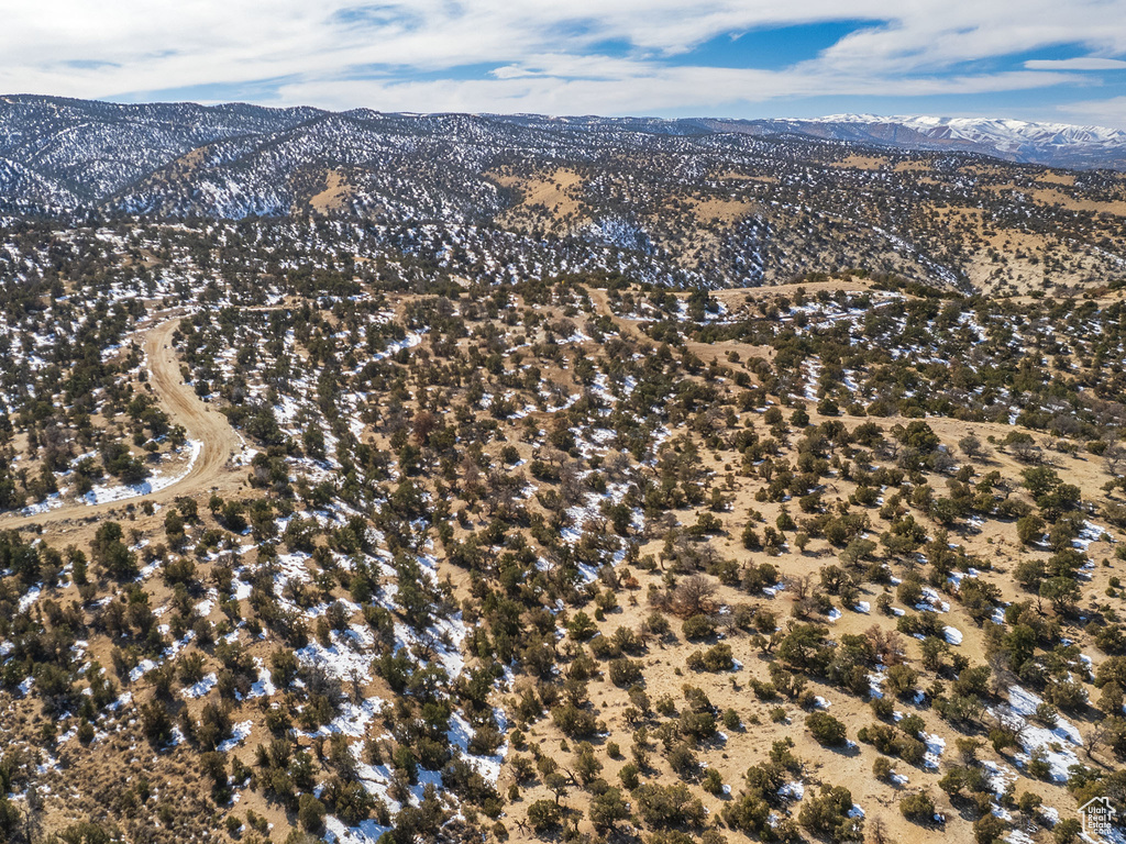 Bird's eye view featuring a mountain view