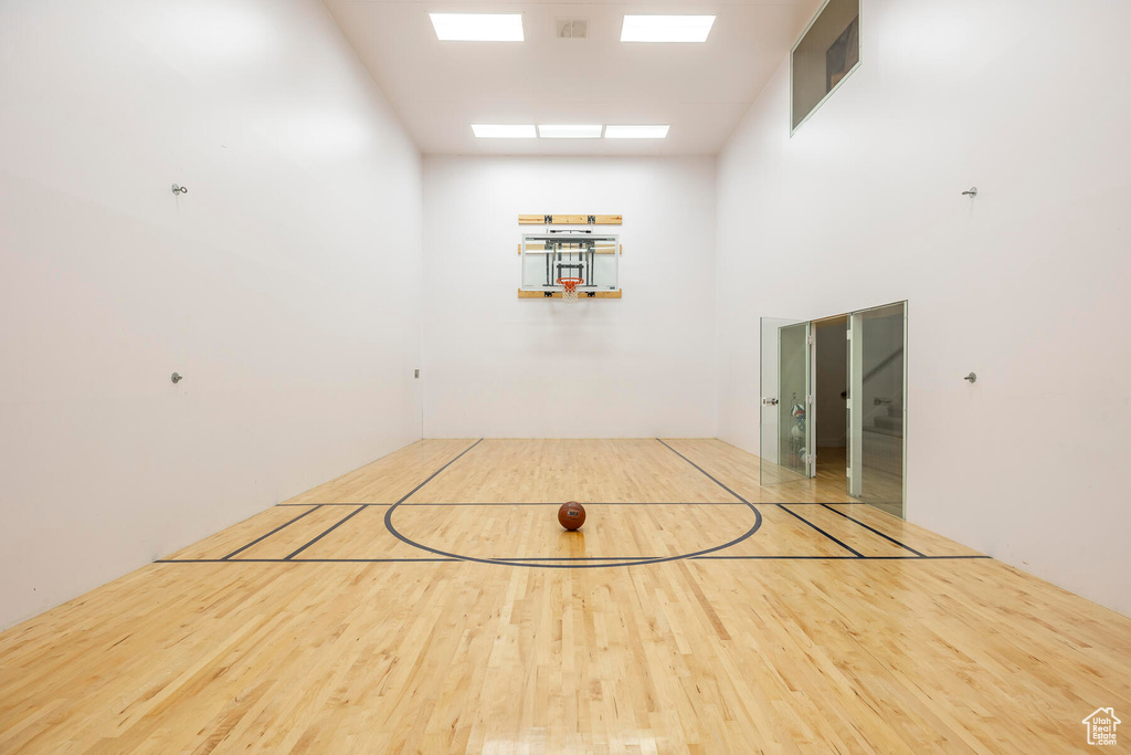 View of basketball court