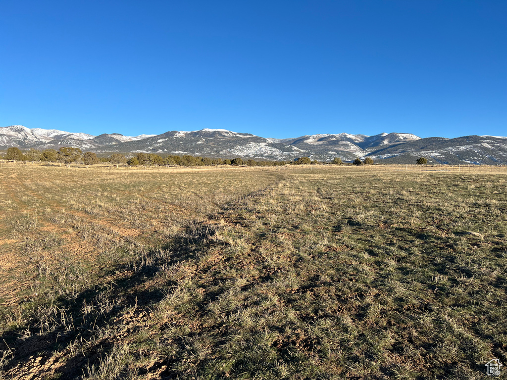 Mountain view with a rural view