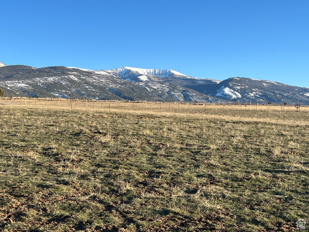 Mountain view featuring a rural view