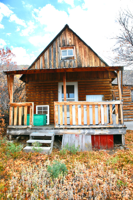 View of back of property