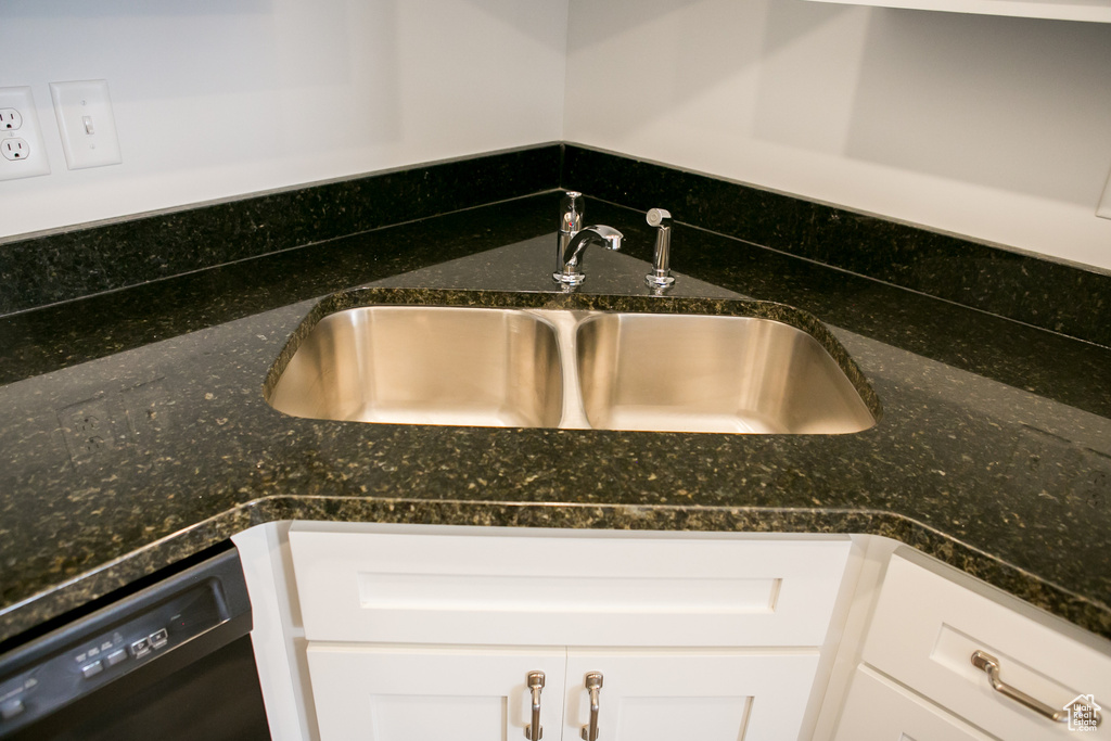 Details with sink and black dishwasher