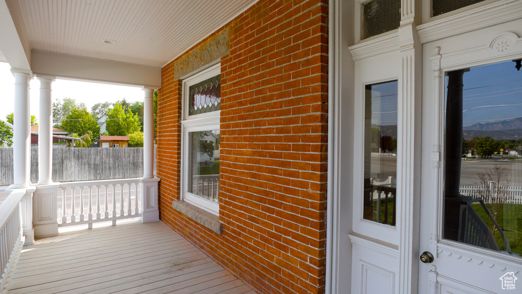 View of deck