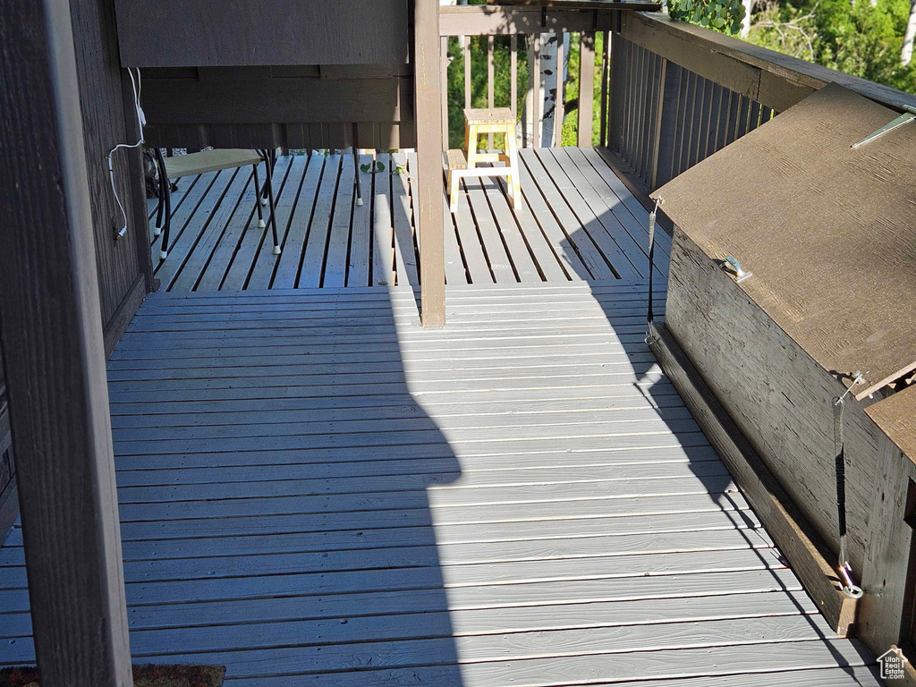 View of wooden terrace