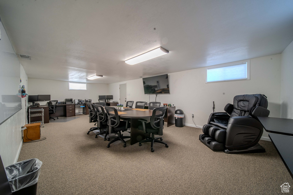 View of carpeted office