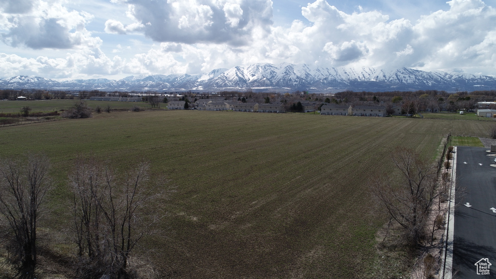 View of mountain feature with a rural view