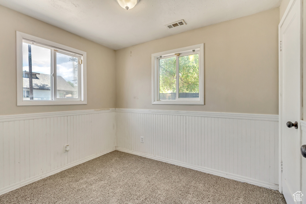 View of carpeted empty room