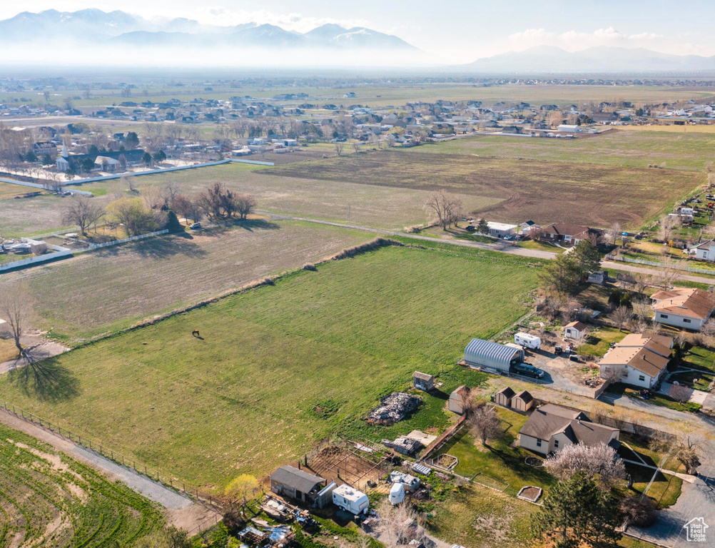 Aerial view featuring a rural view