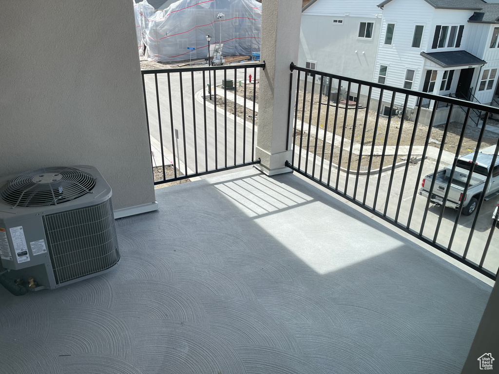 Balcony with central AC