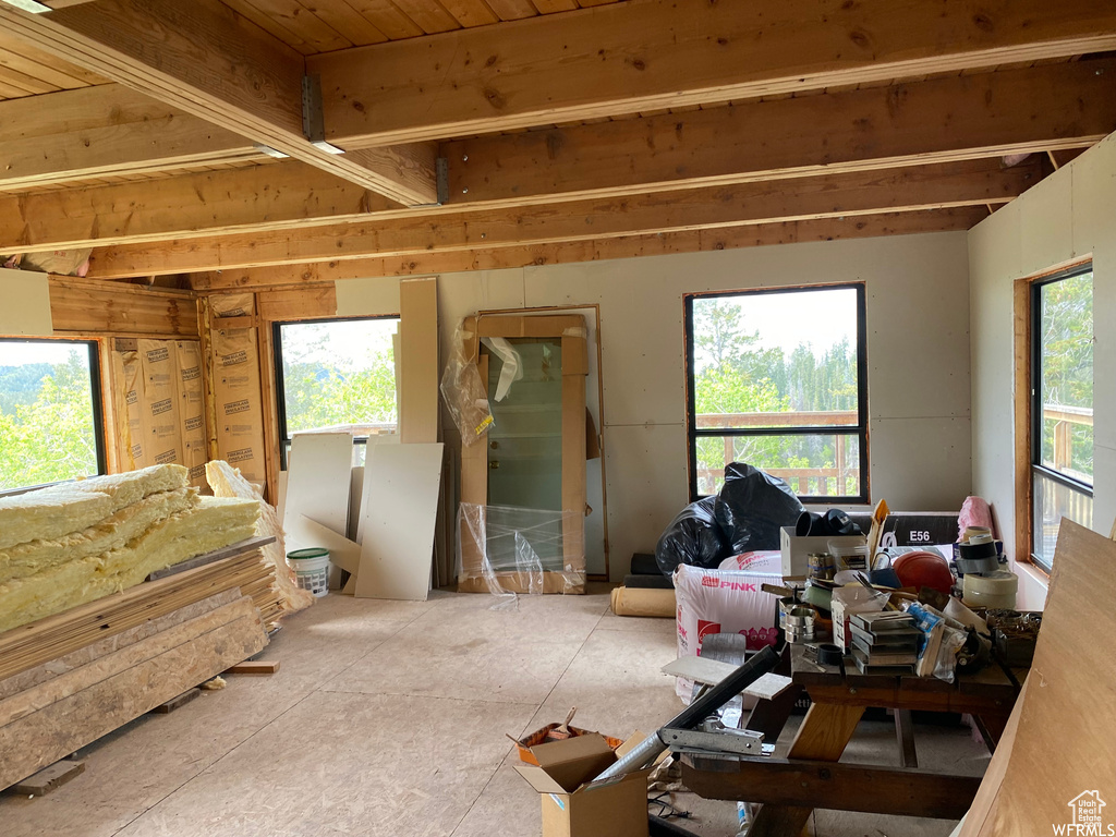 Miscellaneous room featuring a healthy amount of sunlight