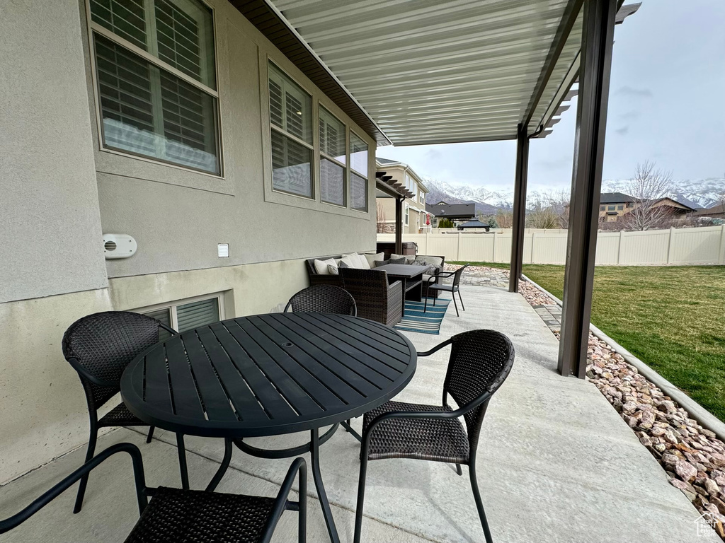 View of patio / terrace with an outdoor hangout area