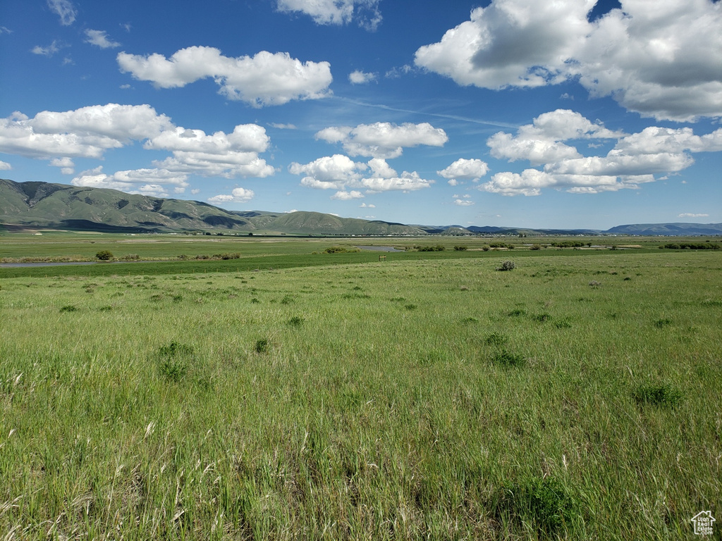 View of mountain feature with a rural view