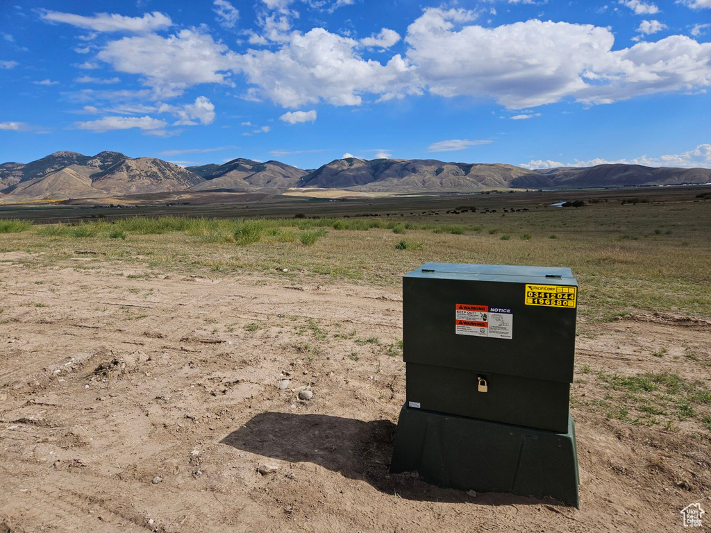 Property view of mountains featuring a rural view