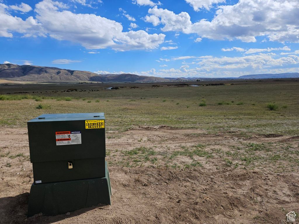 Exterior space with a mountain view and a rural view