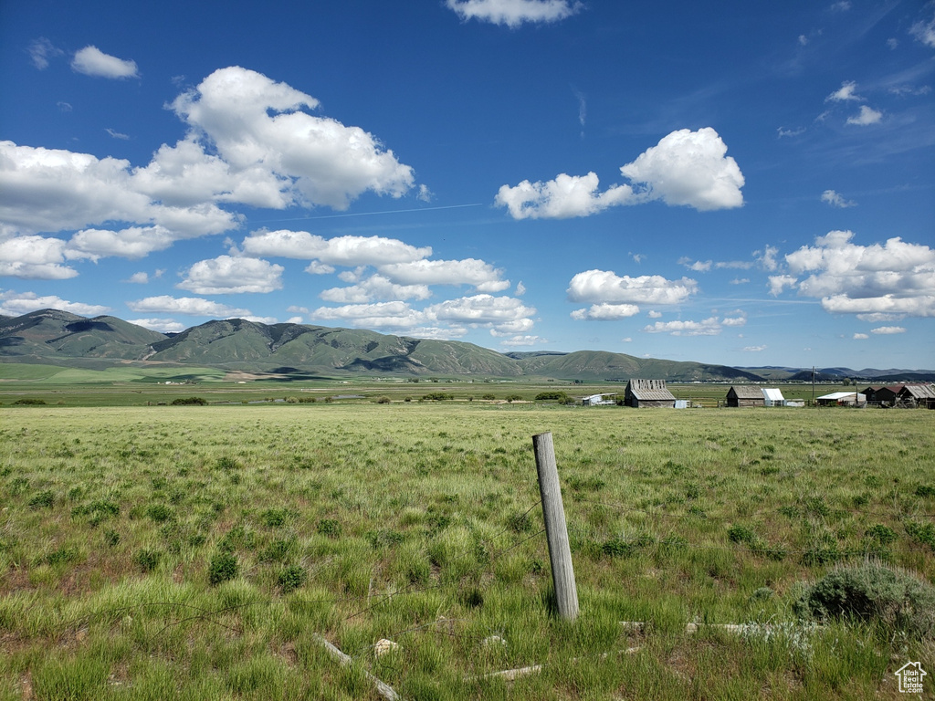 View of mountain feature with a rural view