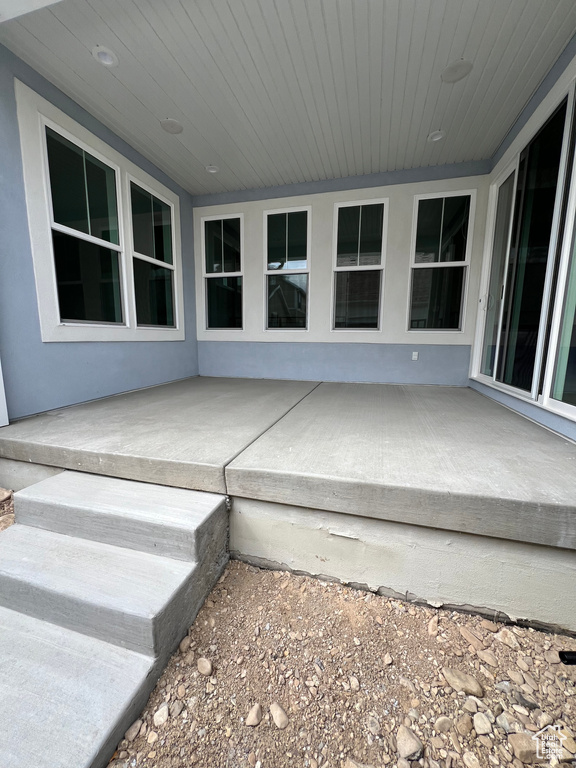 Deck featuring a patio area