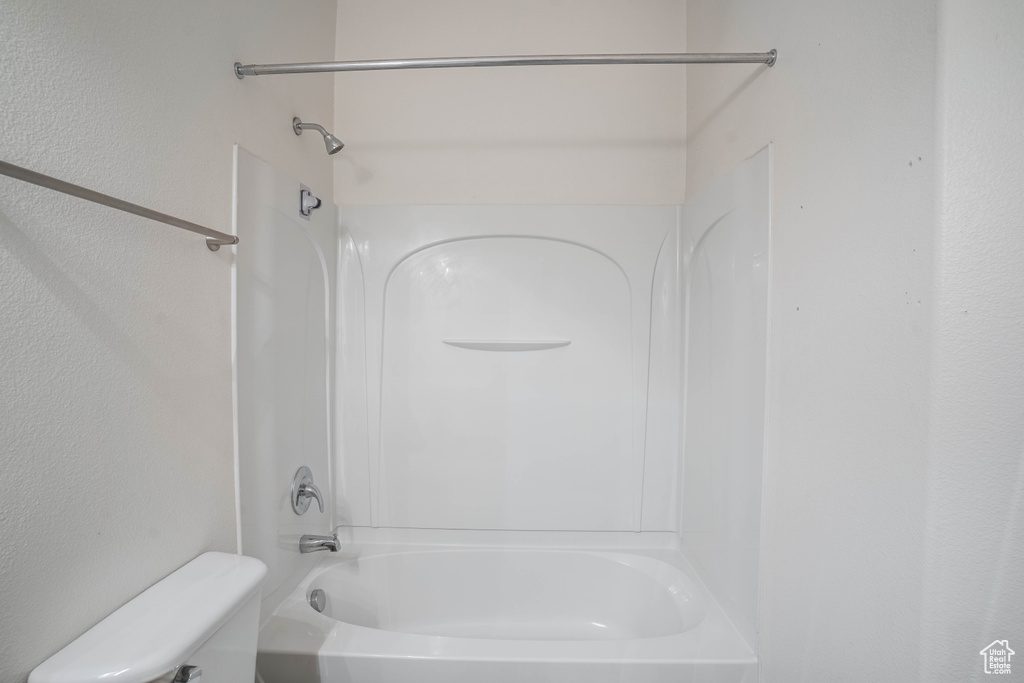 Bathroom with  shower combination and toilet