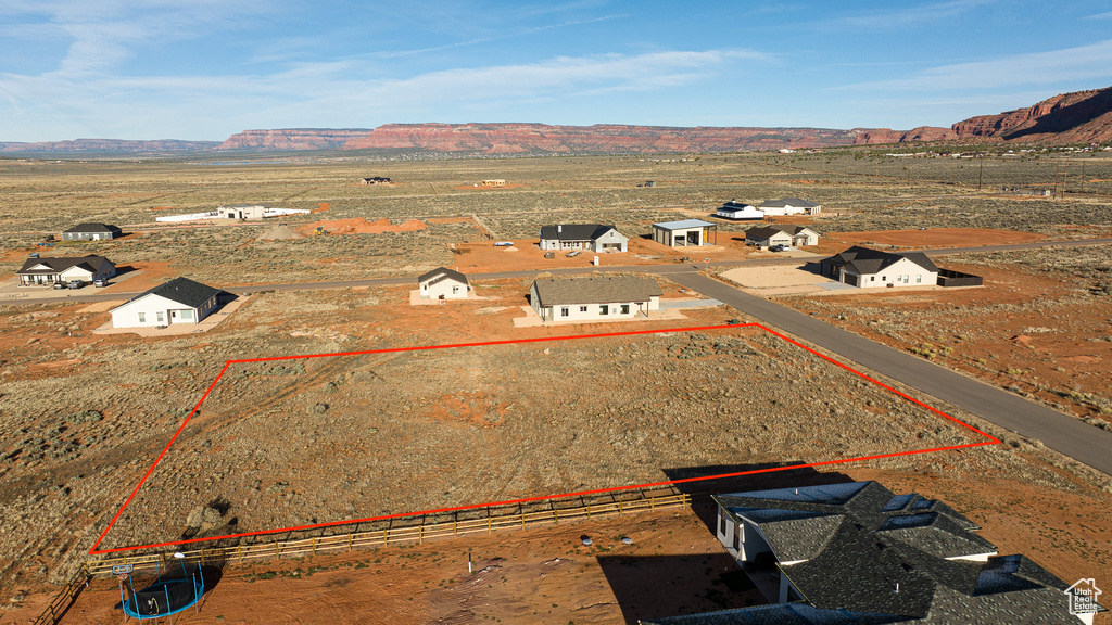 Bird's eye view featuring a rural view