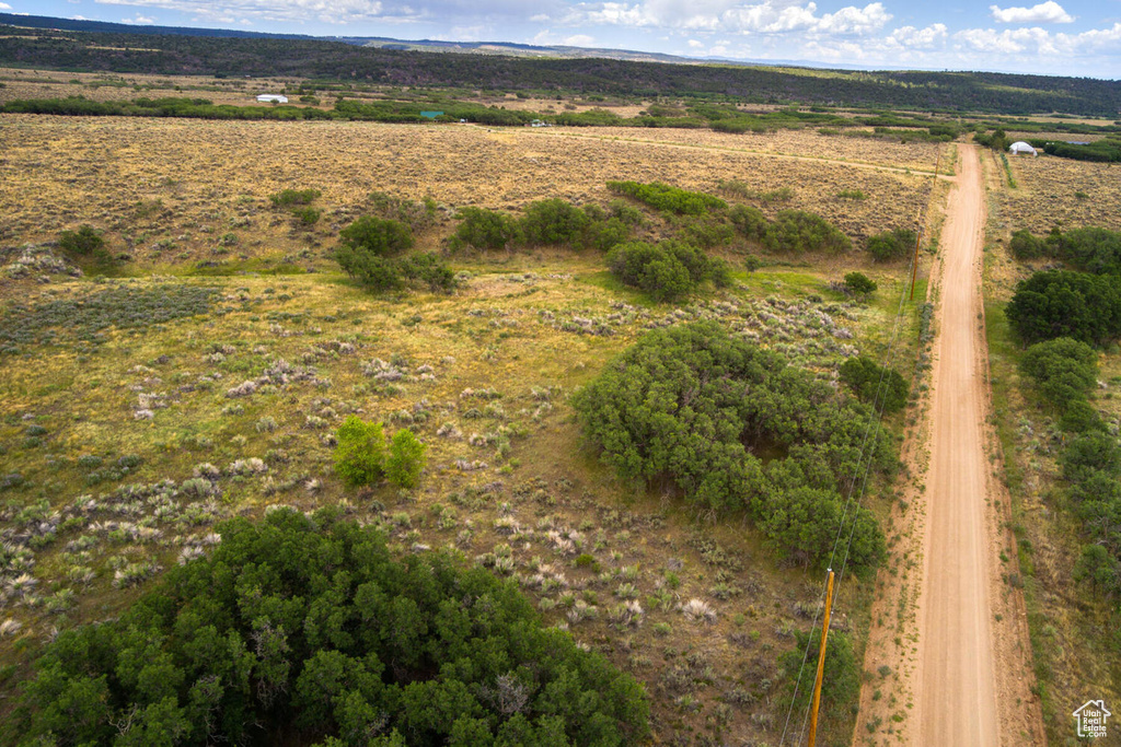 Aerial view featuring a rural view