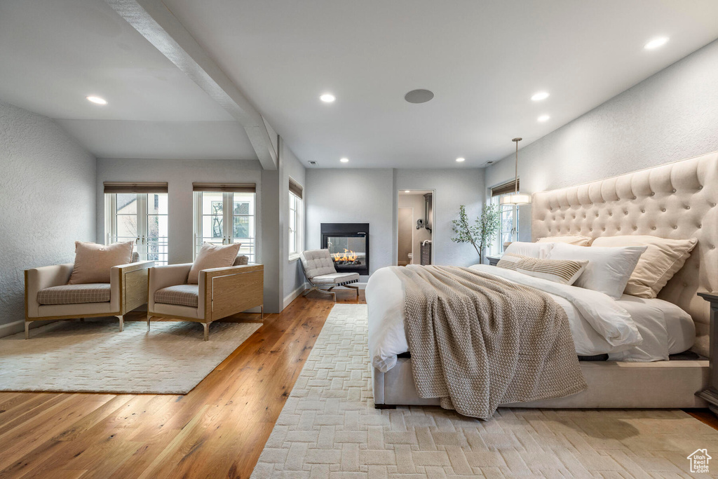 Bedroom featuring light hardwood / wood-style floors