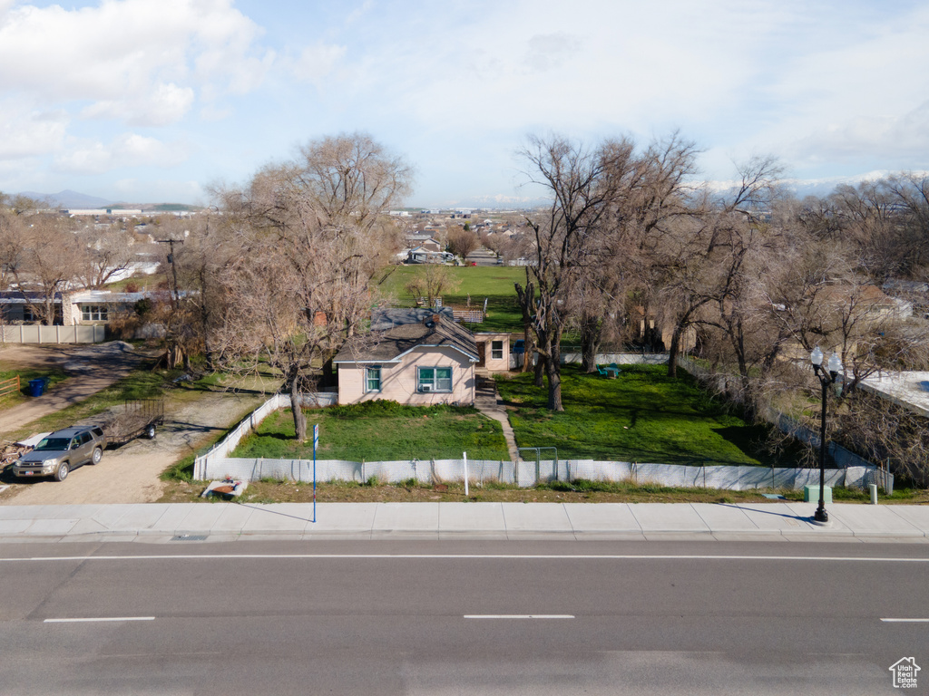 View of property hidden behind natural elements