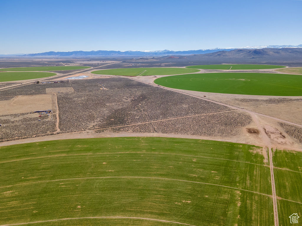 Bird's eye view featuring a mountain view and a rural view